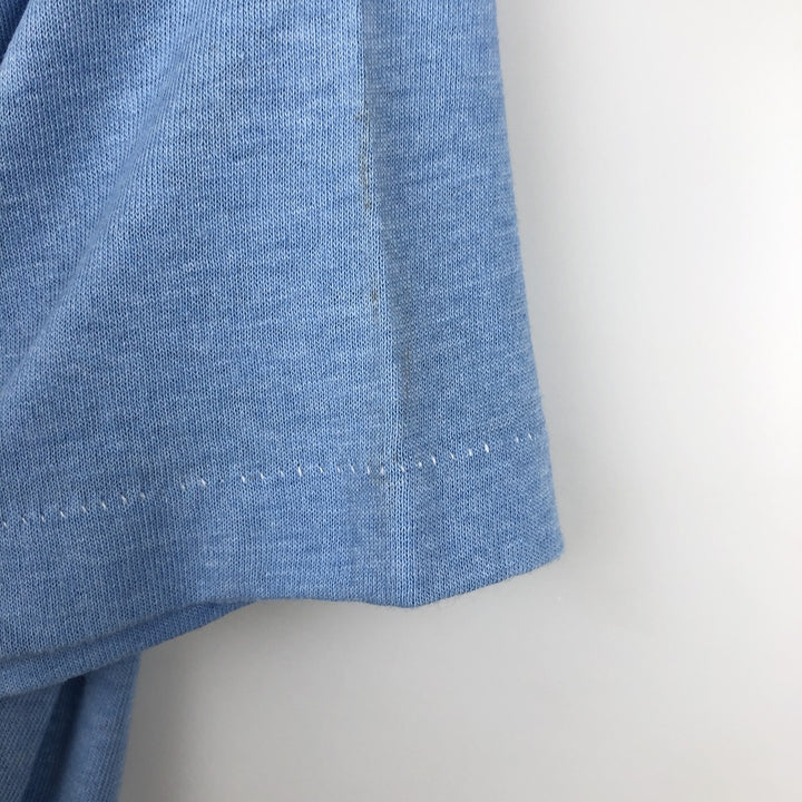 SPORTSWEAR Printed T-Shirt, Made in USA, Men's Size M cotton Blue type light blue Vintage Second Hand