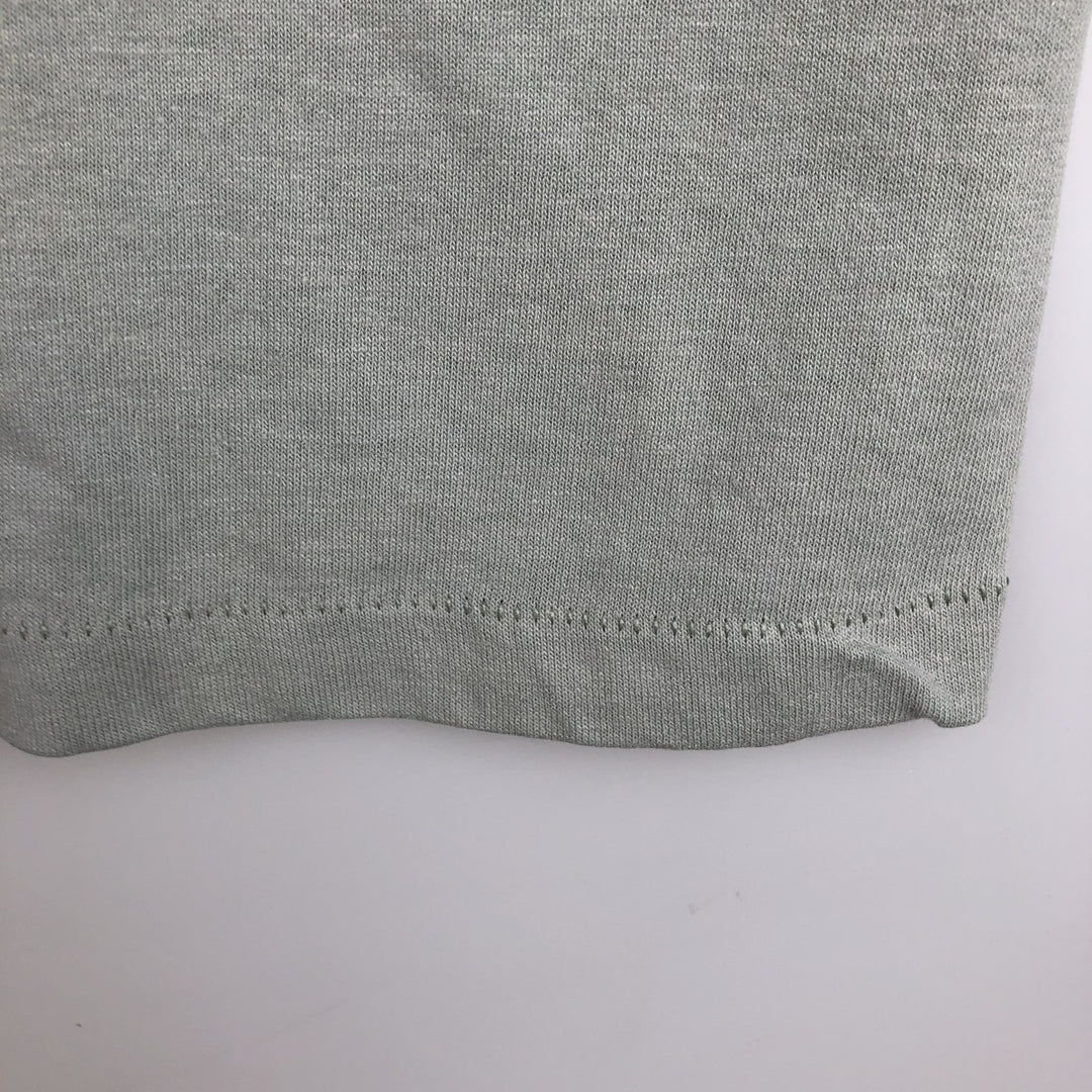 Printed T-shirt, men's size XL cotton Khaki type sage green Vintage Second Hand