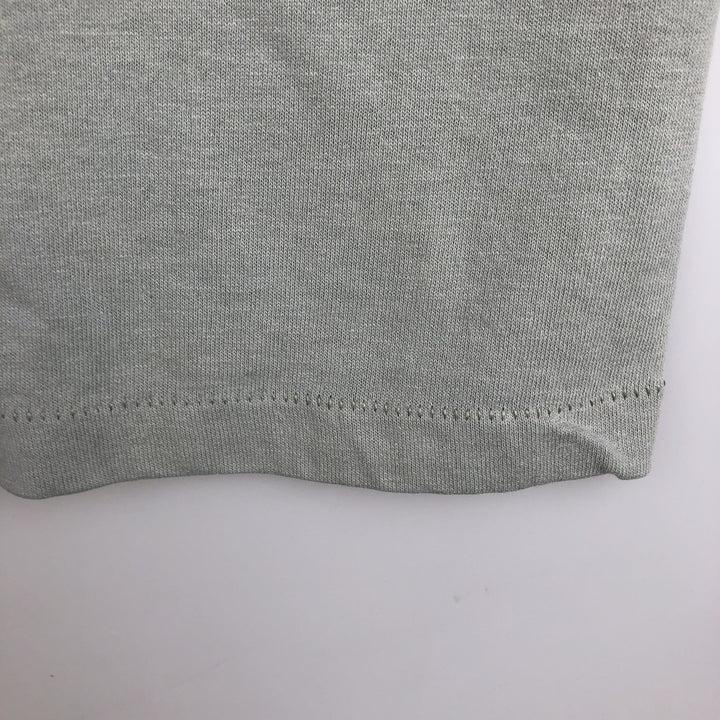 Printed T-shirt, men's size XL cotton Khaki type sage green Vintage Second Hand