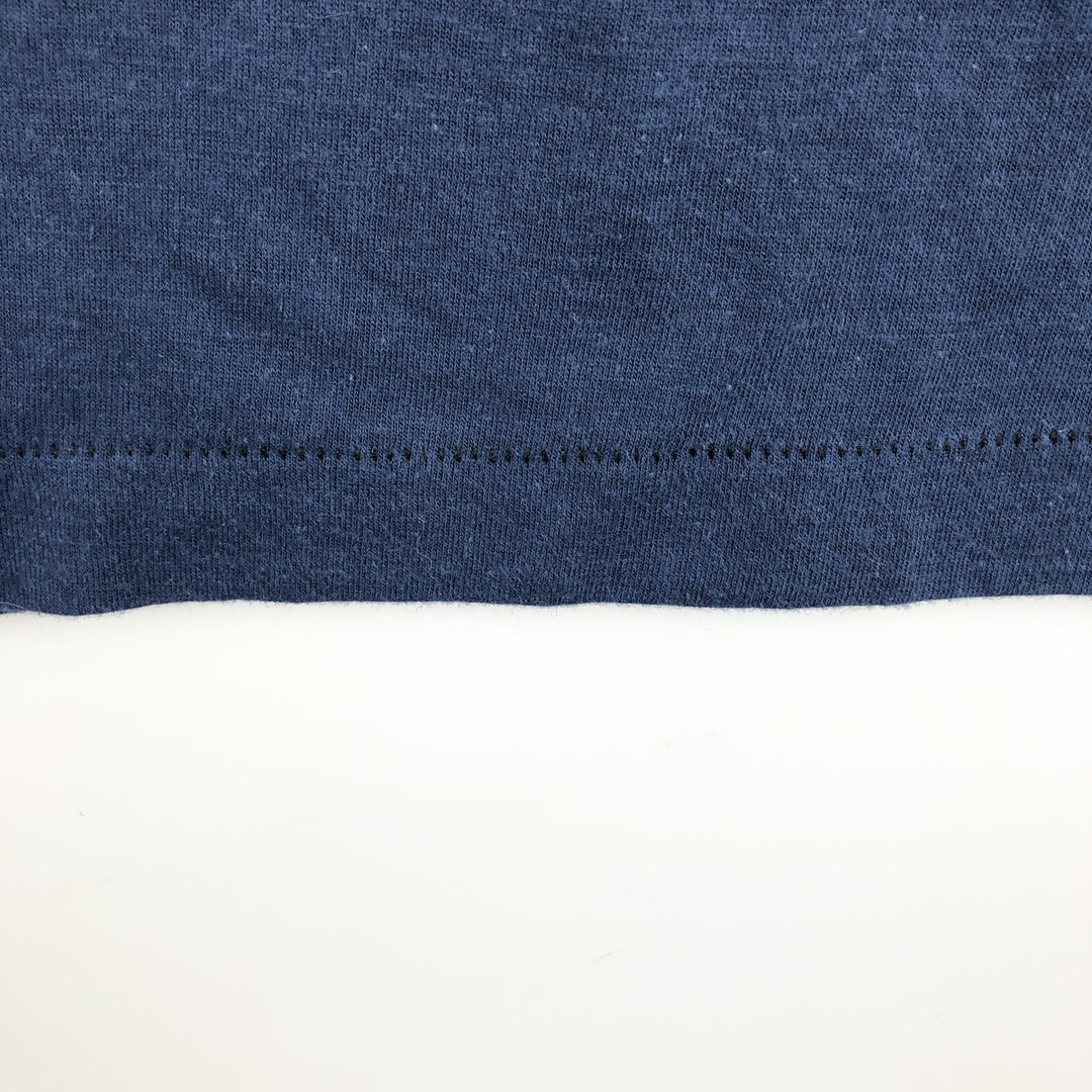 Printed T-shirt, men's size XL unclear navy blue type Vintage Second Hand