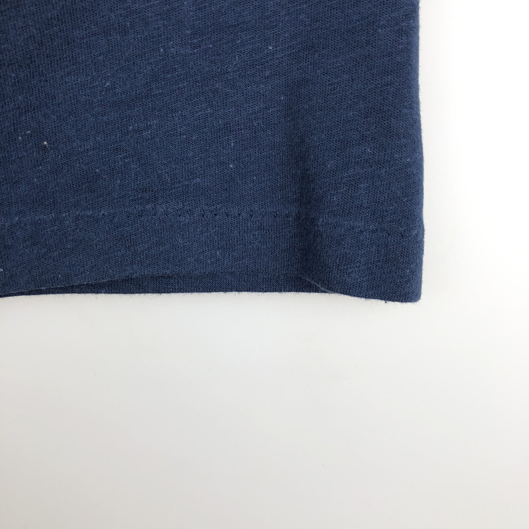Printed T-shirt, men's size XL unclear navy blue type Vintage Second Hand