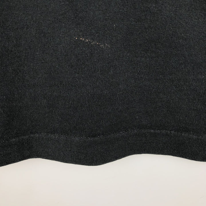 90'S Fruit of the Loom printed T-shirt, made in the USA, men's XL size, vintage cotton black type Vintage Second Hand