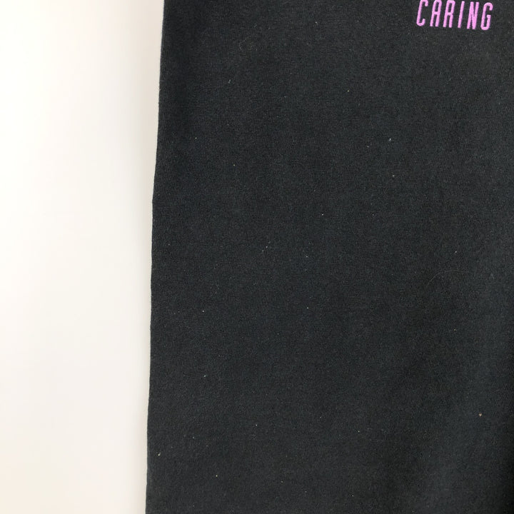 90'S Fruit of the Loom printed T-shirt, made in the USA, men's XL size, vintage cotton black type Vintage Second Hand