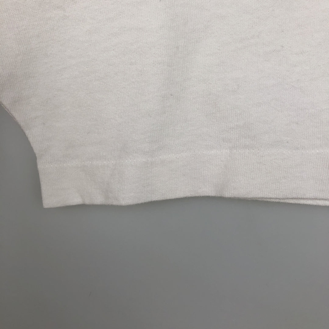 Vintage printed T-shirt, size L for men cotton white type Vintage Second Hand