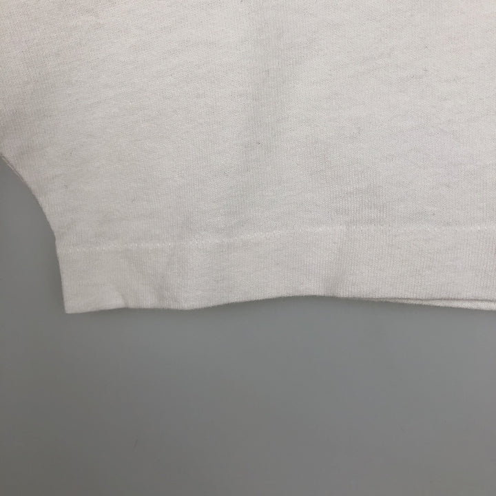 Vintage printed T-shirt, size L for men cotton white type Vintage Second Hand