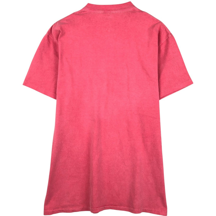 90'S SIX FLAGS Print T-Shirt, Men's Size L (Equivalent), Vintage unclear pink type Vintage Second Hand