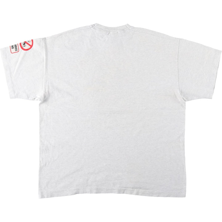 90'S Screen Stars FRUIT OF THE LOOM Print T-Shirt, Men's XL equivalent, Vintage cotton gray type Vintage Second Hand