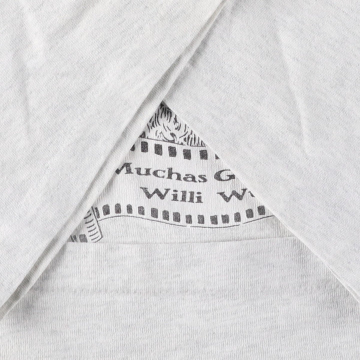 90'S Screen Stars FRUIT OF THE LOOM Print T-Shirt, Men's XL equivalent, Vintage cotton gray type Vintage Second Hand