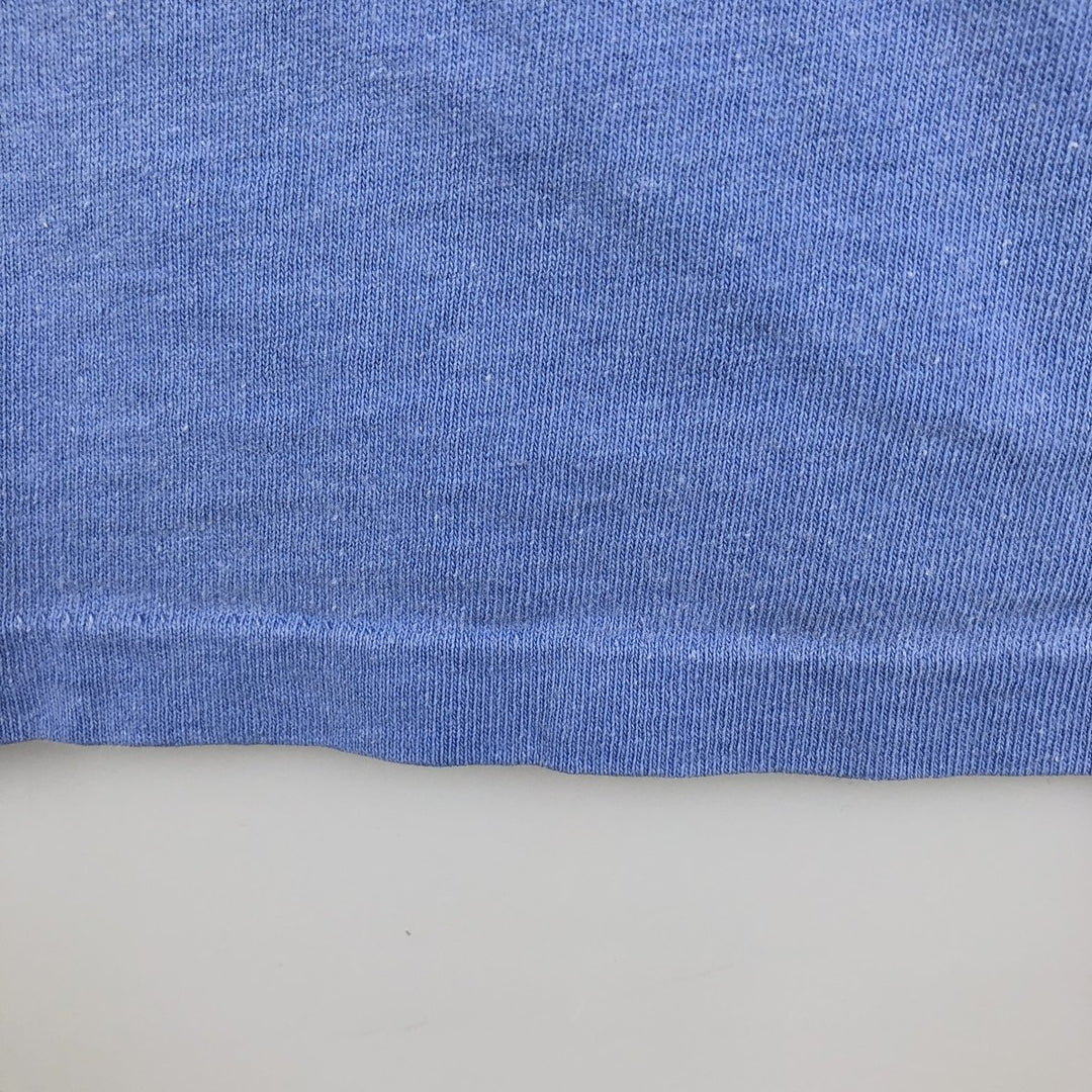 ONEITA Printed T-Shirt, Made in USA, Men's Size M (approx.) cotton Blue type light blue Vintage Second Hand