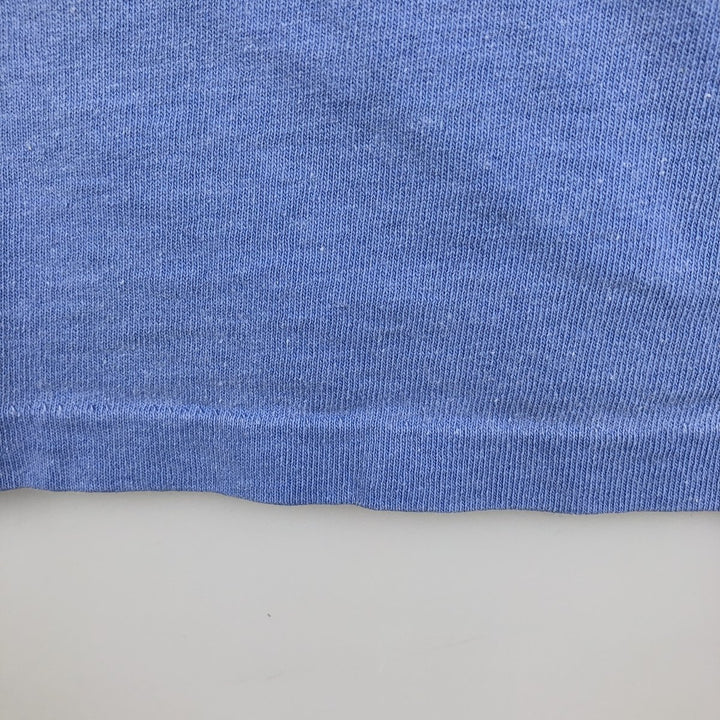 ONEITA Printed T-Shirt, Made in USA, Men's Size M (approx.) cotton Blue type light blue Vintage Second Hand