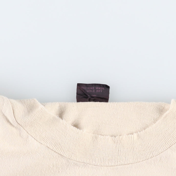 ~90'S Heavy Back Print T-Shirt, Men's XL Equivalent, Vintage cotton Beige type Vintage Second Hand
