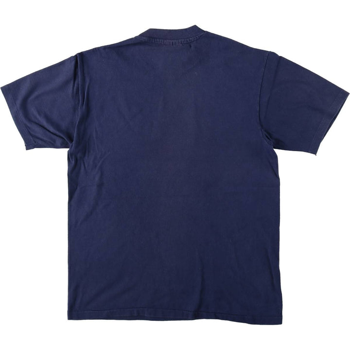 80'S Hanes BEEFY-T Blue Tag Philippe The Original Print T-Shirt, Made in USA, Men's Size L (approx.) cotton navy blue type Vintage Second Hand