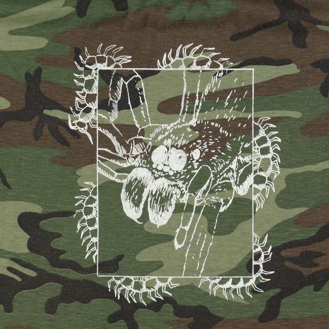 ~90'S Woodland Camo Print T-Shirt, Men's Size M (Equivalent), Vintage unclear Khaki type Vintage Second Hand