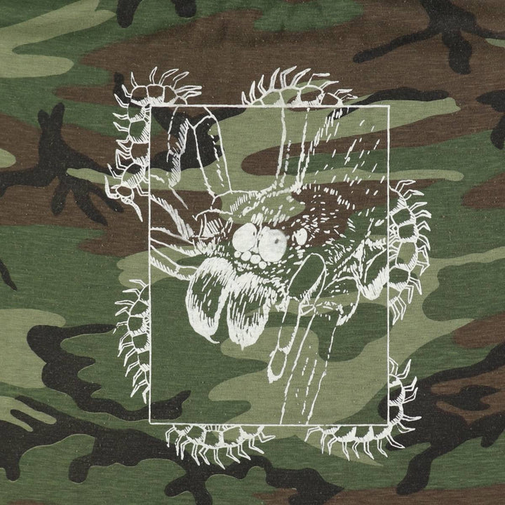 ~90'S Woodland Camo Print T-Shirt, Men's Size M (Equivalent), Vintage unclear Khaki type Vintage Second Hand