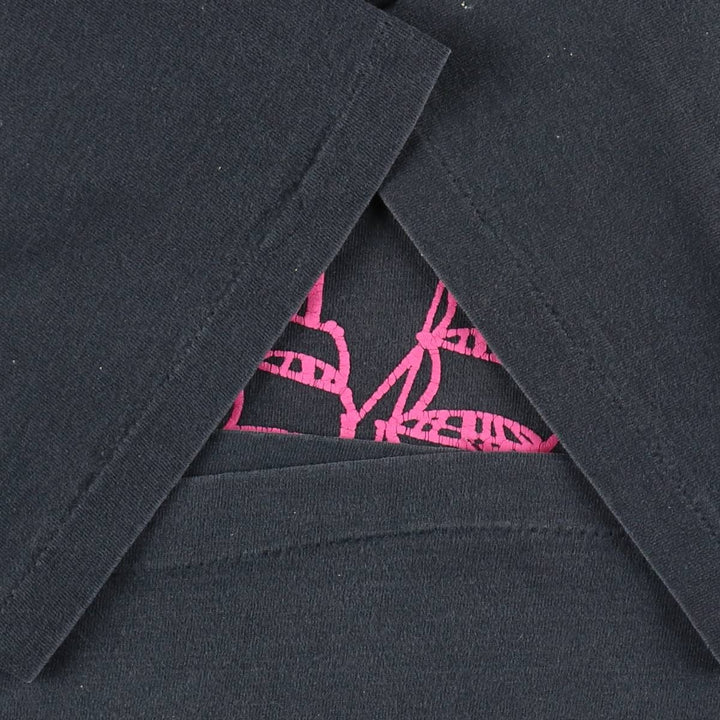 90'S Tee Jays SOF TEE Print T-Shirt, Made in USA, Men's Size L (Equivalent), Vintage cotton black type Vintage Second Hand
