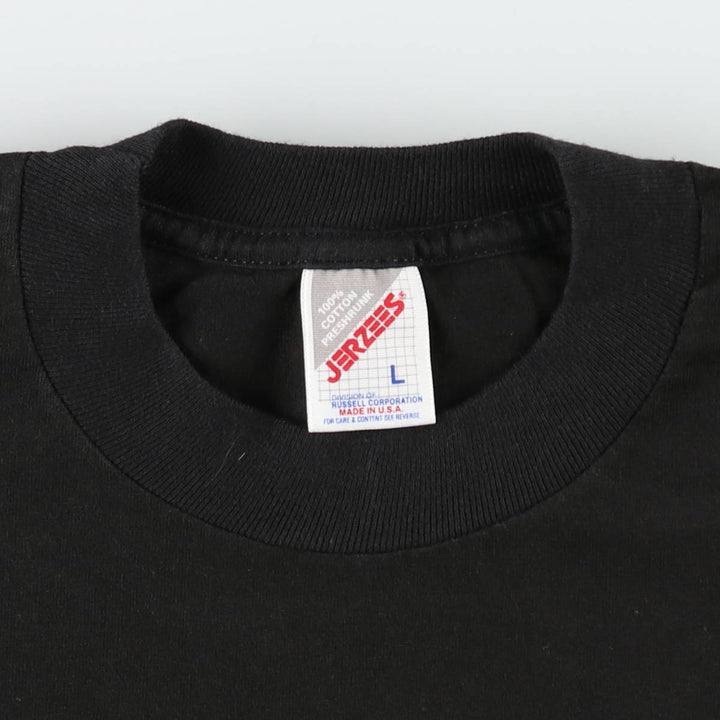 80s-90'S Jerzees Maxine Print T-Shirt, Made in USA, Men's Size L (approx.), Vintage cotton black type Vintage Second Hand