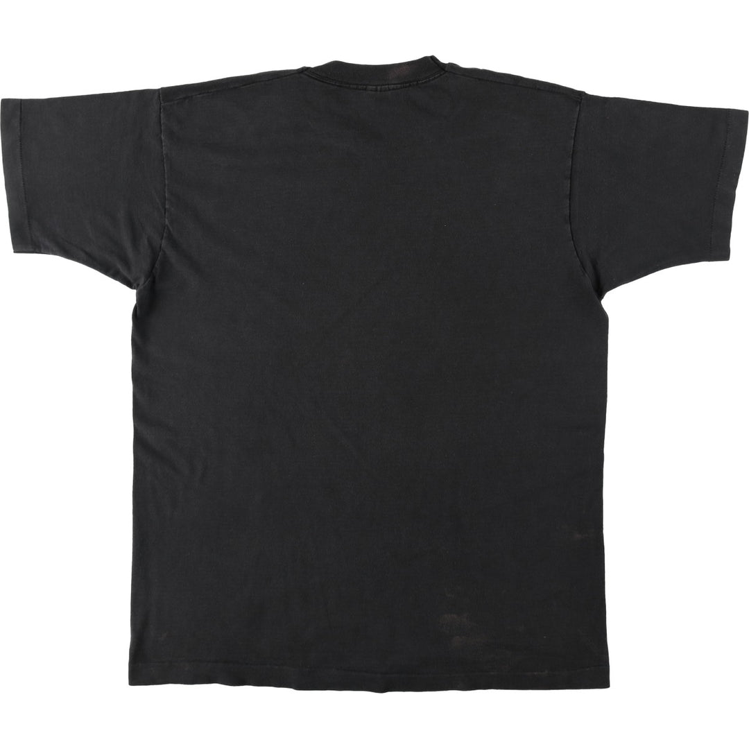 90'S Fruit of the Loom Carpe Diem Print T-Shirt, Made in USA, Men's XL equivalent, Vintage cotton black type Vintage Second Hand