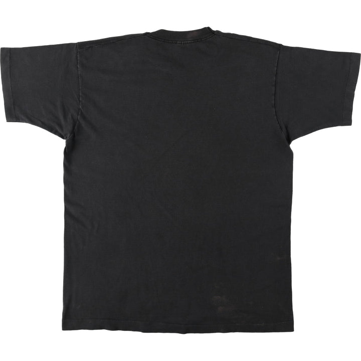 90'S Fruit of the Loom Carpe Diem Print T-Shirt, Made in USA, Men's XL equivalent, Vintage cotton black type Vintage Second Hand