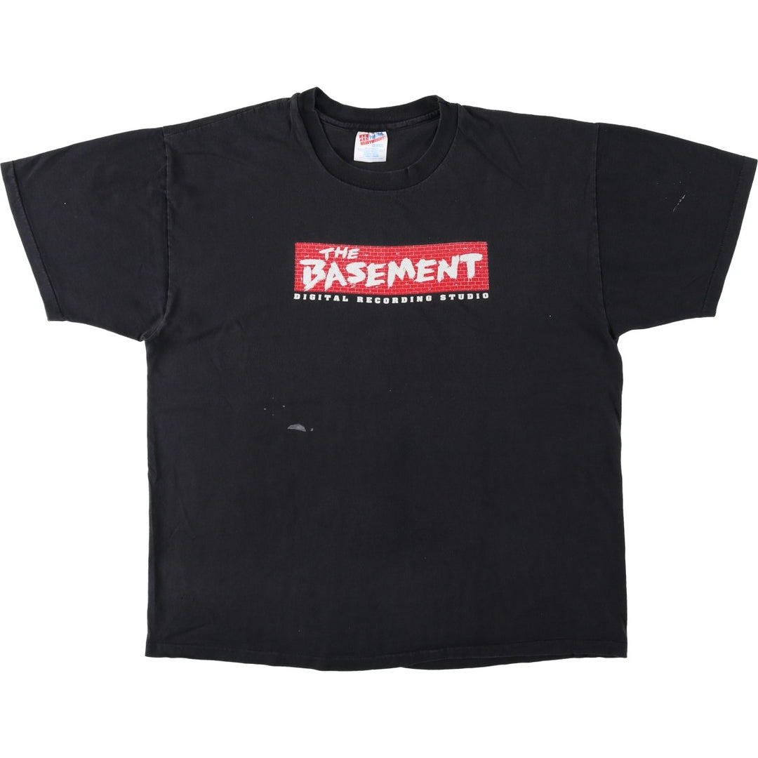 90'S Hanes Heavyweight Print T-Shirt, Men's Size XL cotton black type Vintage Second Hand