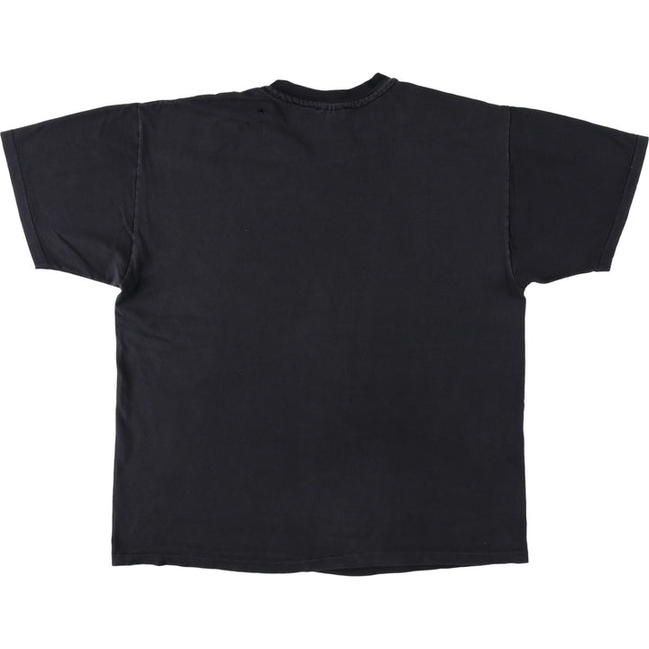 90'S Hanes Heavyweight Print T-Shirt, Men's Size XL cotton black type Vintage Second Hand