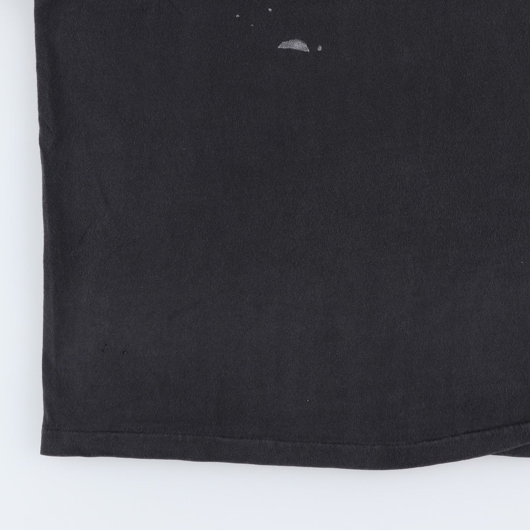90'S Hanes Heavyweight Print T-Shirt, Men's Size XL cotton black type Vintage Second Hand