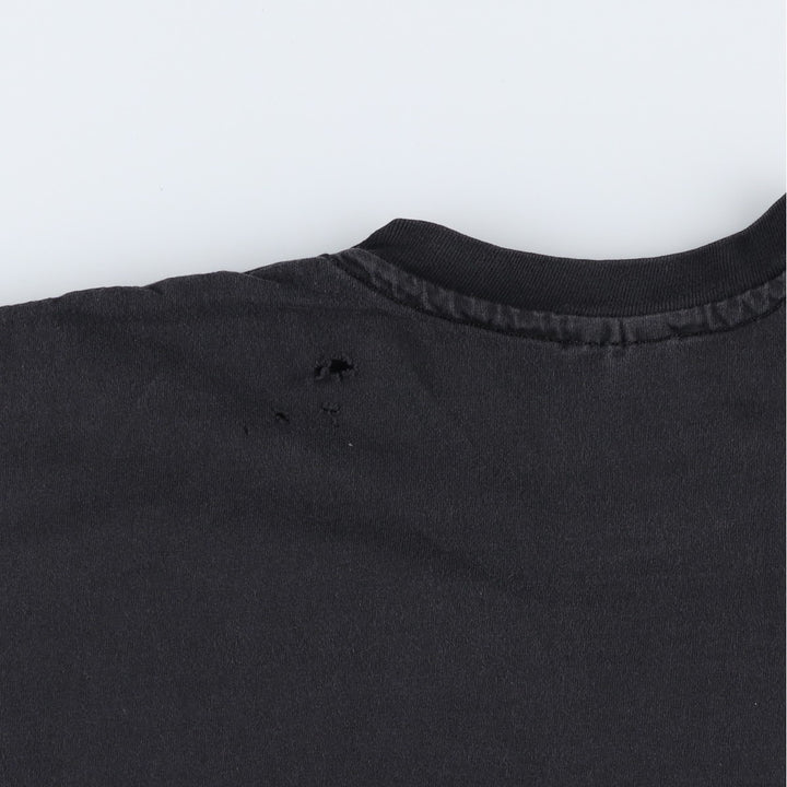 90'S Hanes Heavyweight Print T-Shirt, Men's Size XL cotton black type Vintage Second Hand