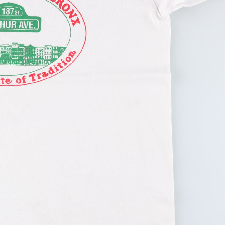 90'S Fruit of the Loom Best Printed T-shirt, Made in USA, Men's L size, Vintage cotton white type Vintage Second Hand