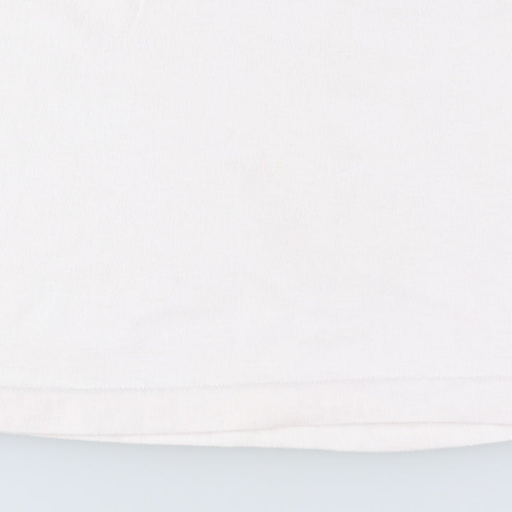 90'S Fruit of the Loom Best Printed T-shirt, Made in USA, Men's L size, Vintage cotton white type Vintage Second Hand