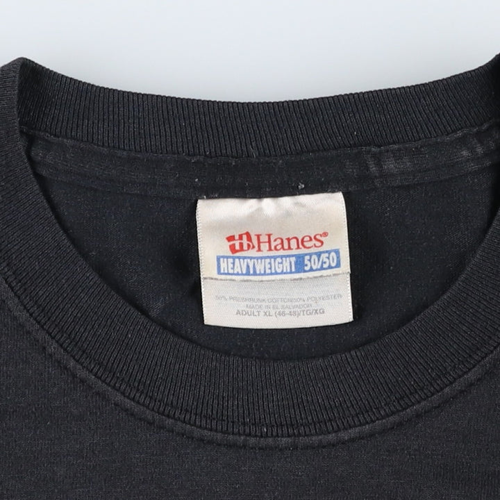 Hanes HEAVYWEIGHT 50 cotton black type Vintage Second Hand