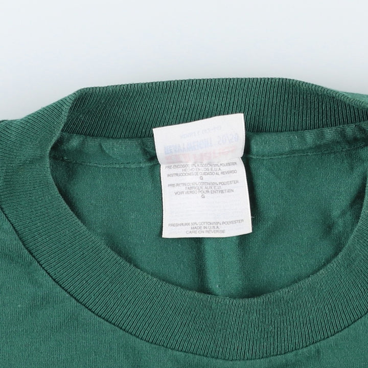 90'S Hanes HEAVYWEIGHT 50 cotton green type Vintage Second Hand