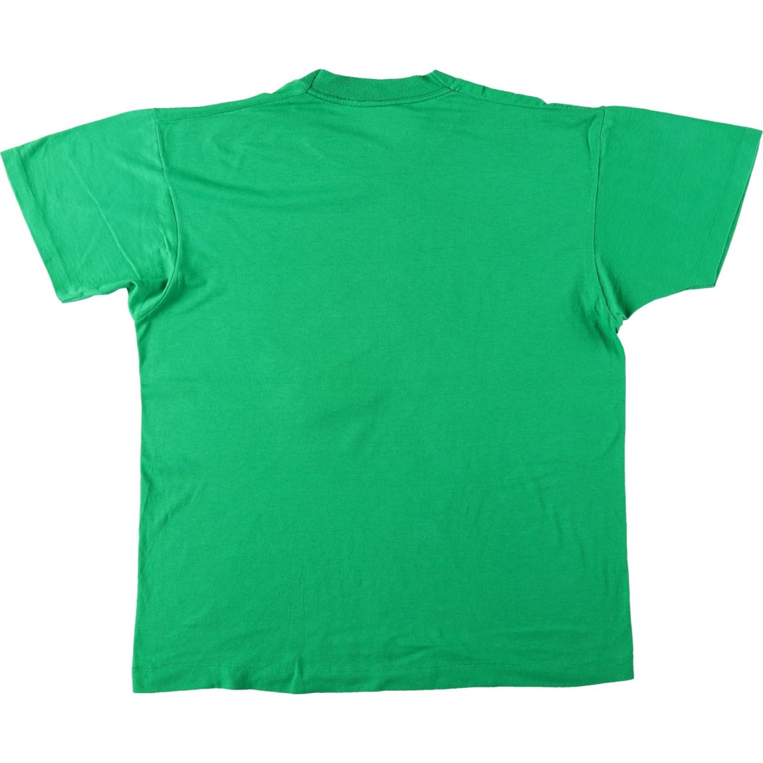 Vintage 1980'S Screen Stars print T-shirt, Made in USA, Men's XL cotton green type Vintage Second Hand