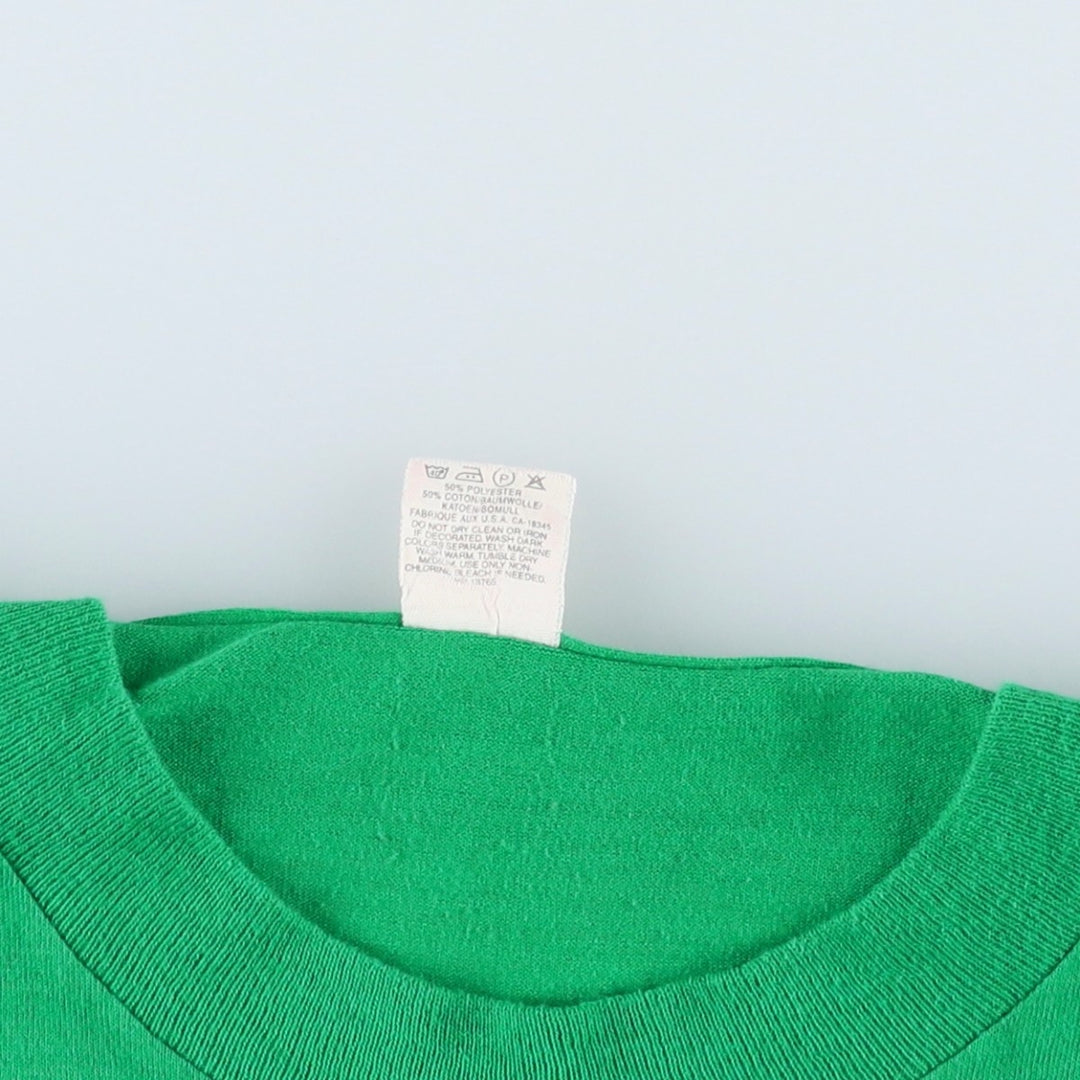Vintage 1980'S Screen Stars print T-shirt, Made in USA, Men's XL cotton green type Vintage Second Hand