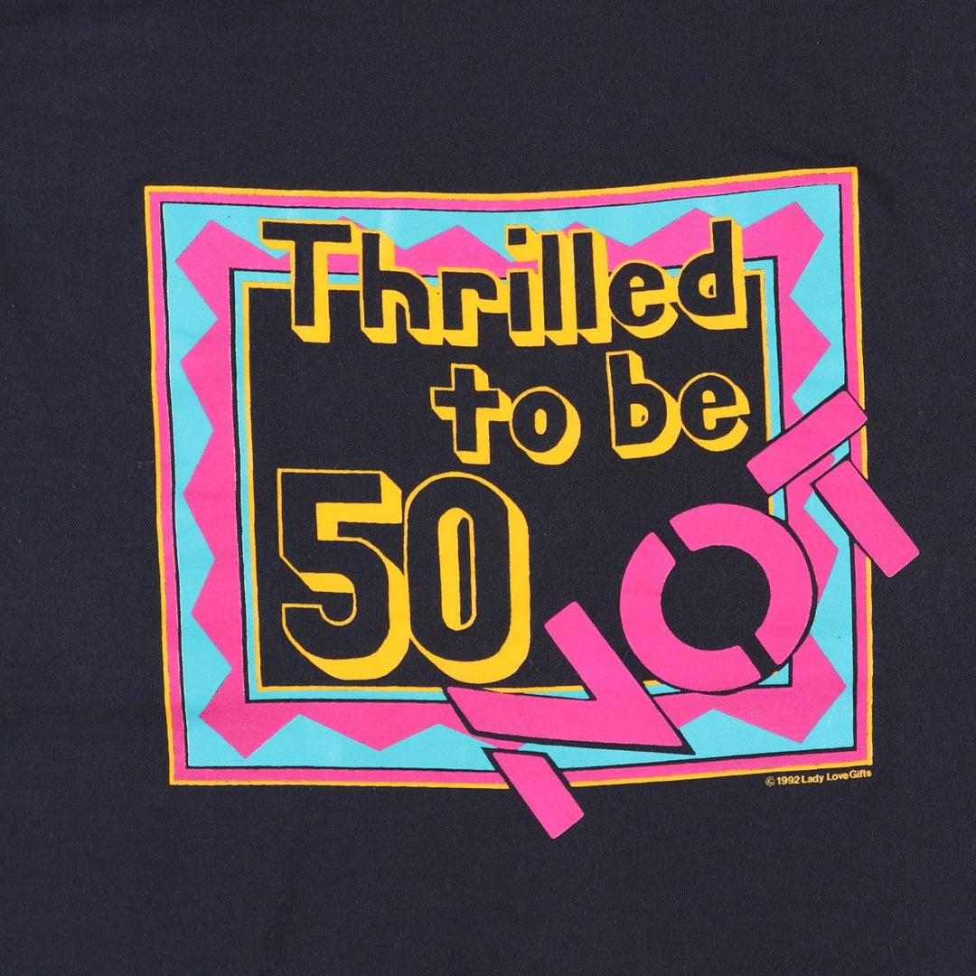 90'S Screen Stars Best Printed T-shirt Made in USA Men's L Vintage cotton black type Vintage Second Hand