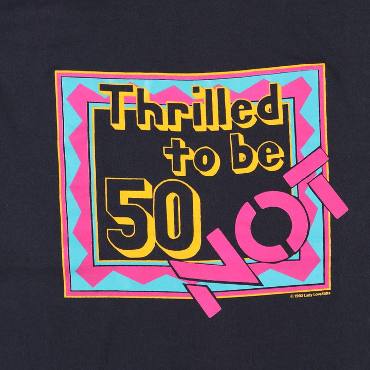 90'S Screen Stars Best Printed T-shirt Made in USA Men's L Vintage cotton black type Vintage Second Hand
