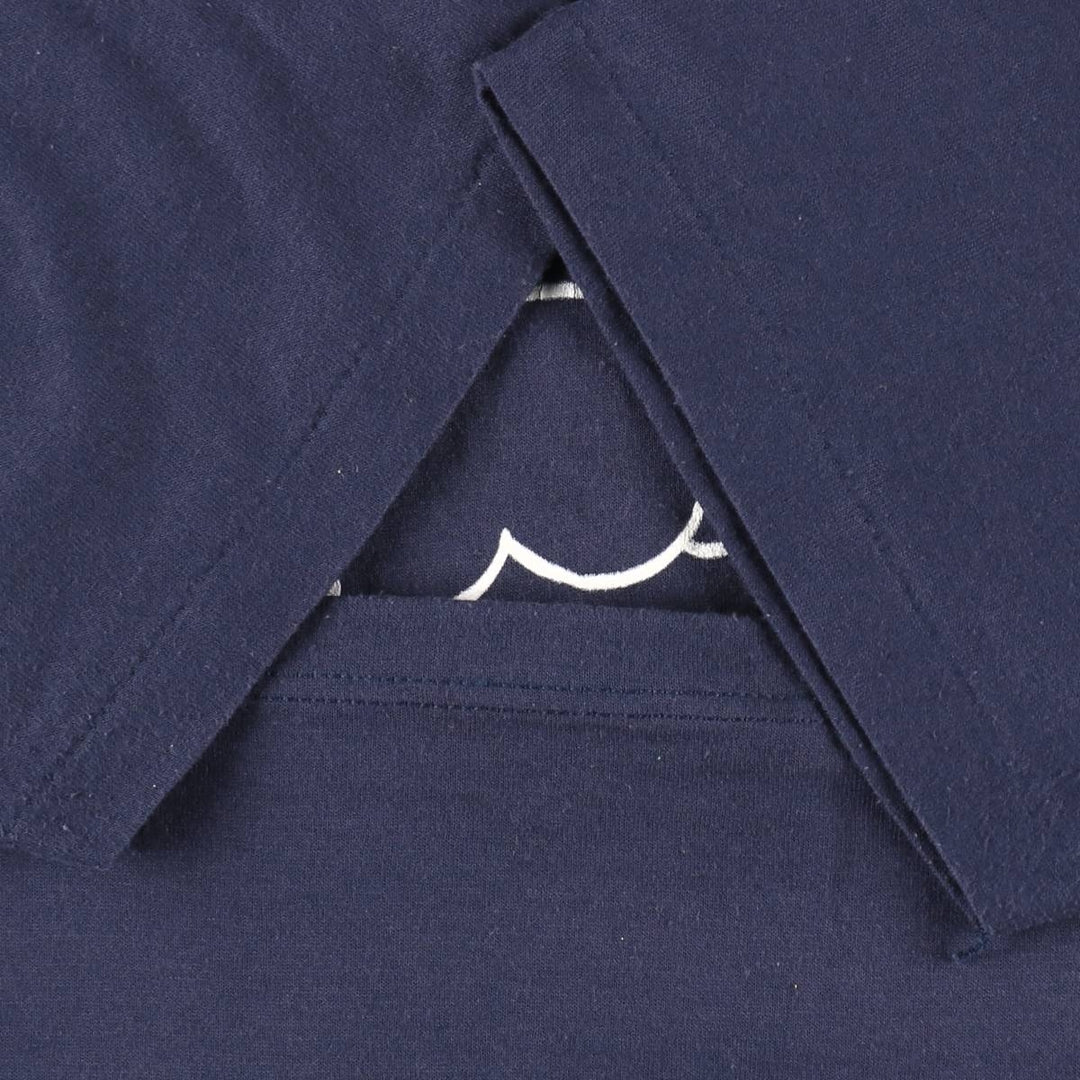 Vintage 80s-90'S Jerzees Printed T-Shirt, Made in USA, Men's XL cotton navy blue type Vintage Second Hand