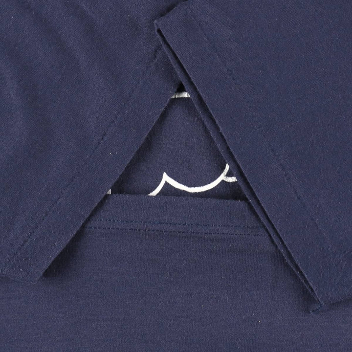 Vintage 80s-90'S Jerzees Printed T-Shirt, Made in USA, Men's XL cotton navy blue type Vintage Second Hand
