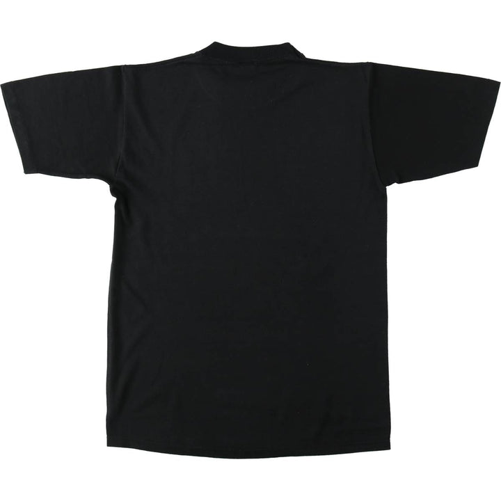 80s-90'S Jerzees Print T-Shirt, Made in USA, Men's Size M (approx.), Vintage cotton black type Vintage Second Hand