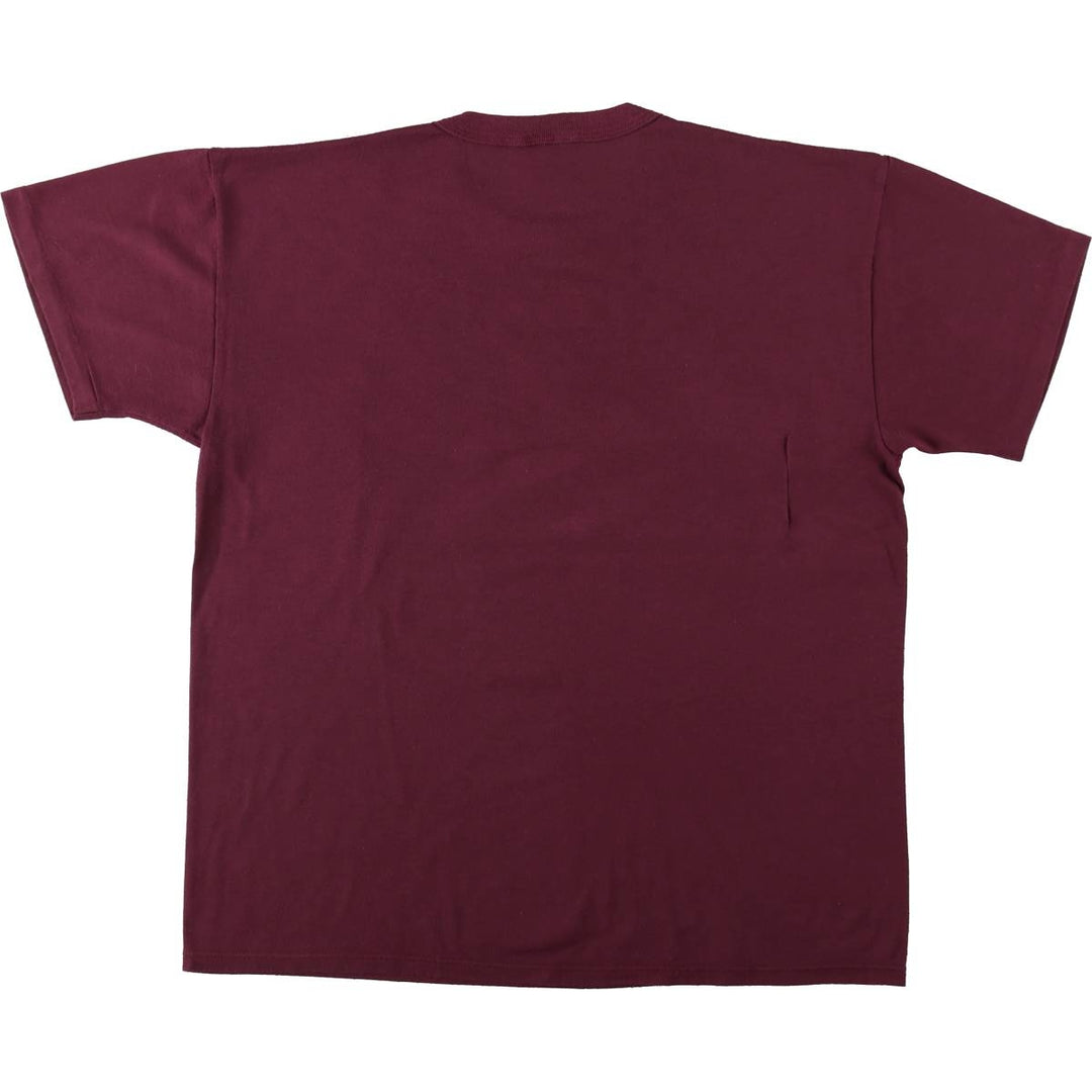 Vintage 90'S Russell print T-shirt, Made in USA, Men's Size L cotton bordeaux Vintage Second Hand