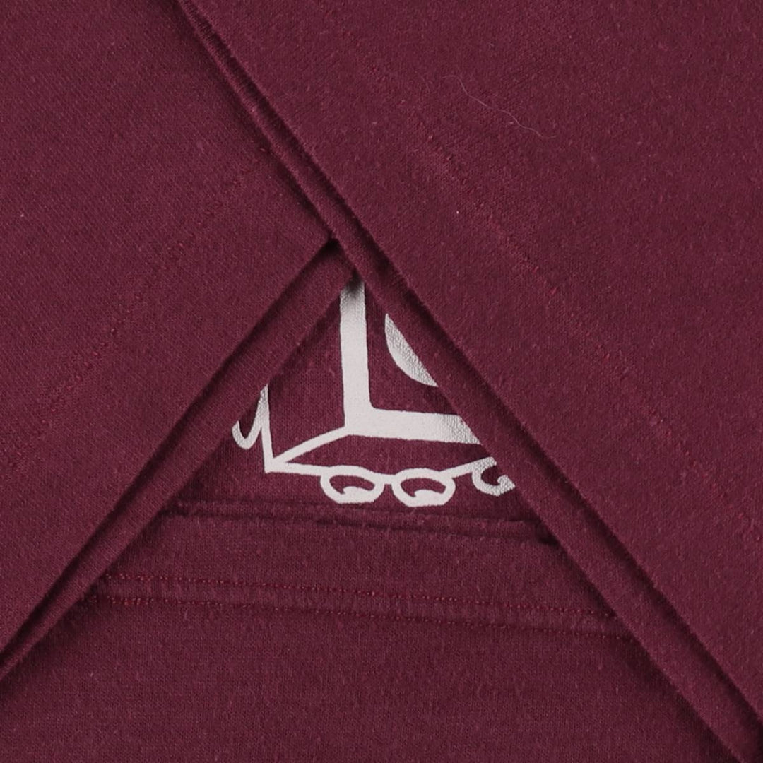 Vintage 90'S Russell print T-shirt, Made in USA, Men's Size L cotton bordeaux Vintage Second Hand