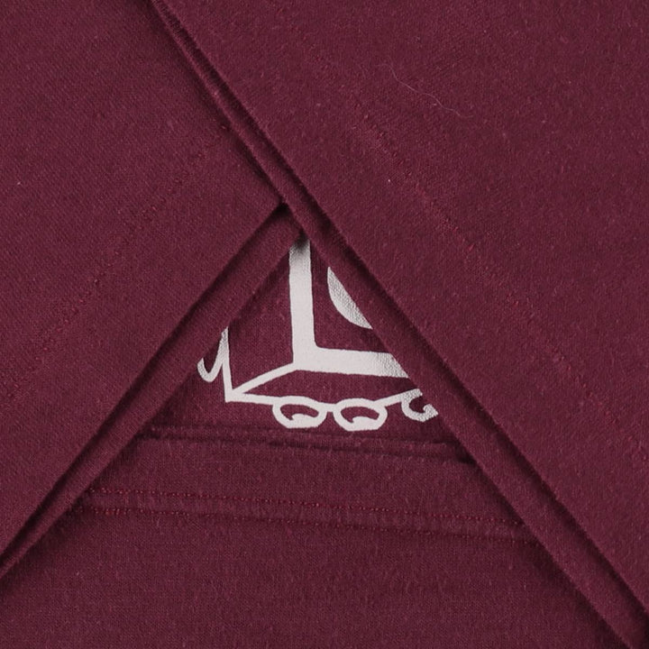 Vintage 90'S Russell print T-shirt, Made in USA, Men's Size L cotton bordeaux Vintage Second Hand