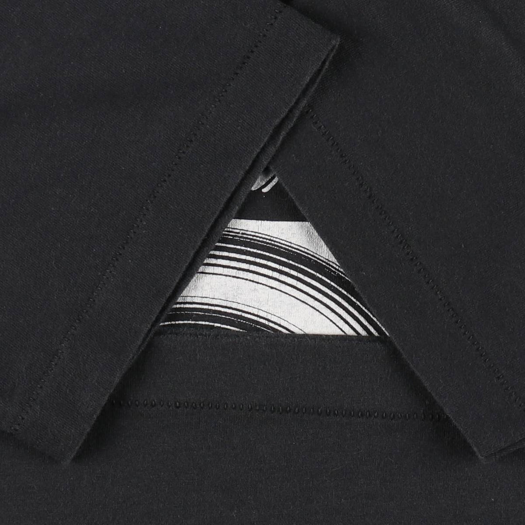 90'S Fruit of the Loom Best Printed T-shirt, Made in USA, Men's L size, Vintage cotton black type Vintage Second Hand