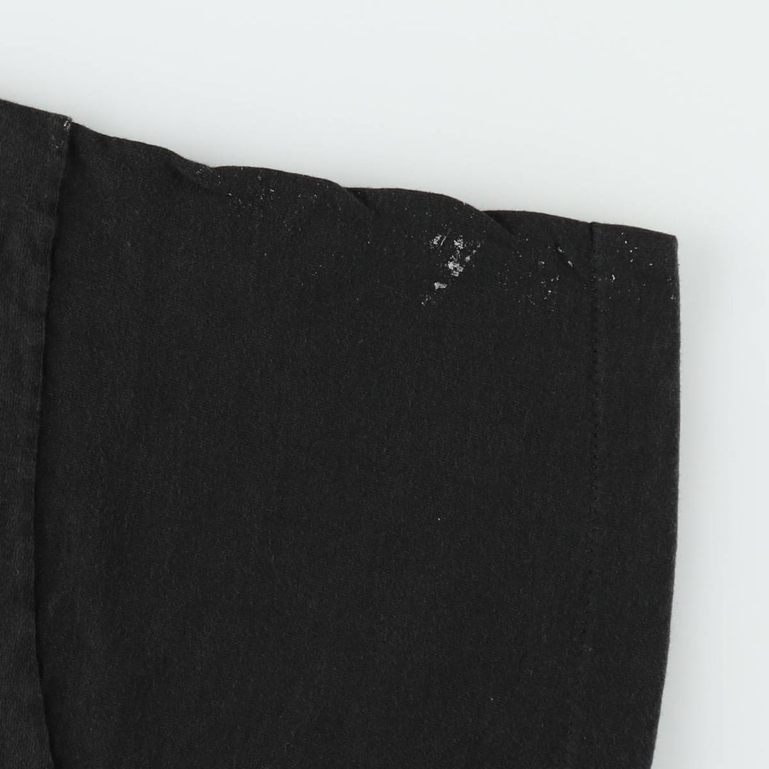 90'S Fruit of the Loom printed T-shirt, made in the USA, men's XL size, vintage cotton black type Vintage Second Hand