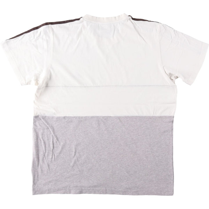 2000'S Adidas logo T-shirt, men's size M (approx.) cotton white type Vintage Second Hand