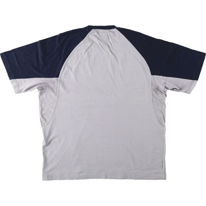 2000'S Adidas TRAINING logo T-shirt, men's size M (approx.) cotton gray type Vintage Second Hand
