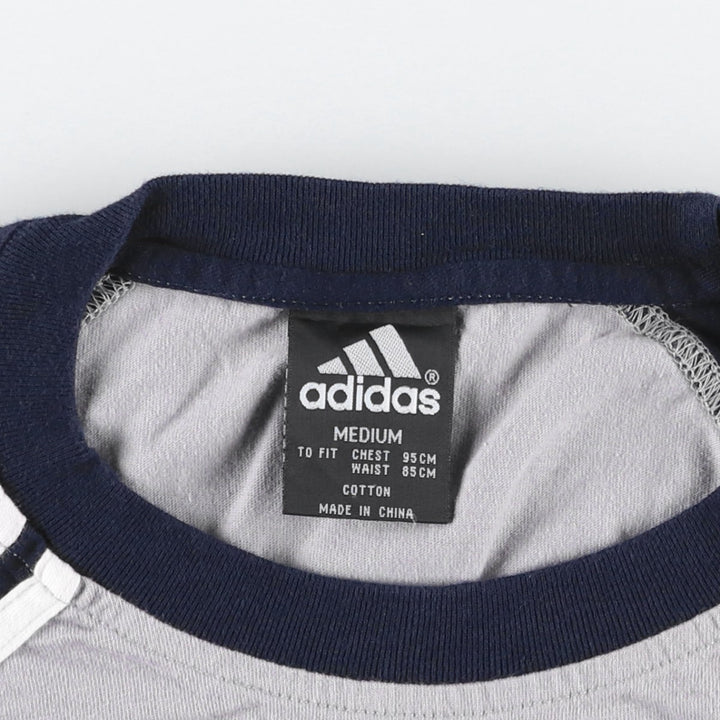 2000'S Adidas TRAINING logo T-shirt, men's size M (approx.) cotton gray type Vintage Second Hand