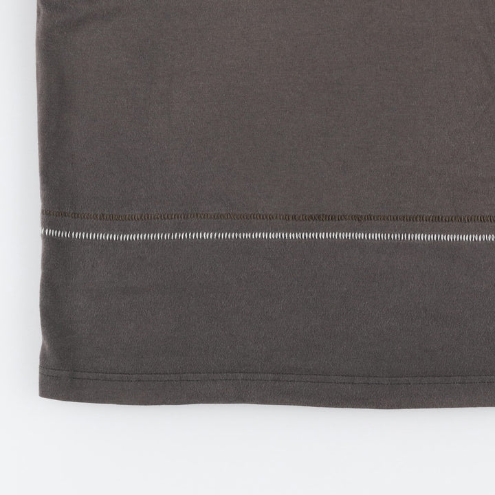 90s-00'S Adidas logo T-shirt, men's size XXL (approx.) unclear brown type Vintage Second Hand
