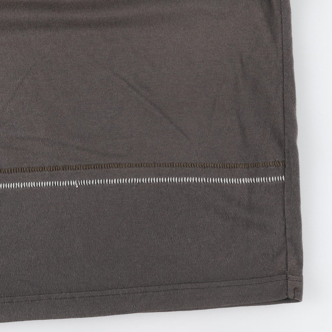90s-00'S Adidas logo T-shirt, men's size XXL (approx.) unclear brown type Vintage Second Hand