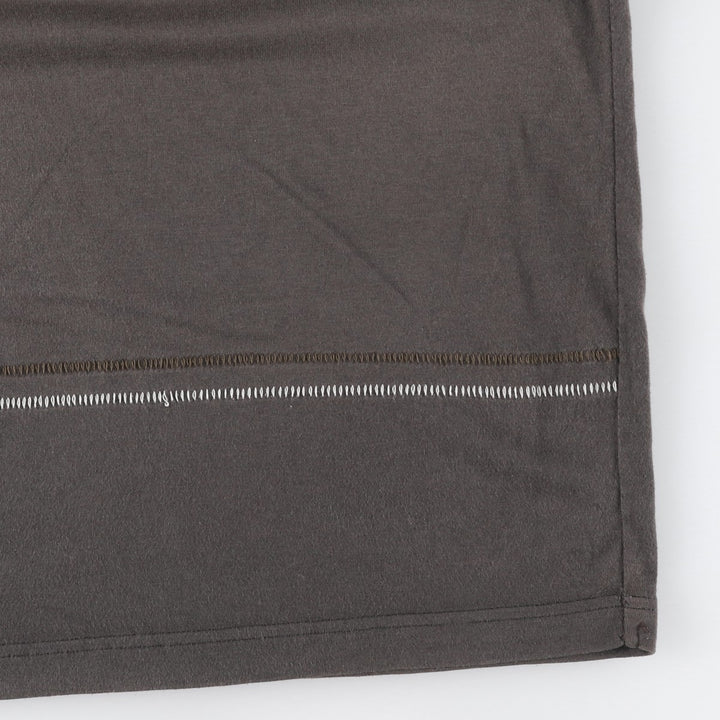 90s-00'S Adidas logo T-shirt, men's size XXL (approx.) unclear brown type Vintage Second Hand