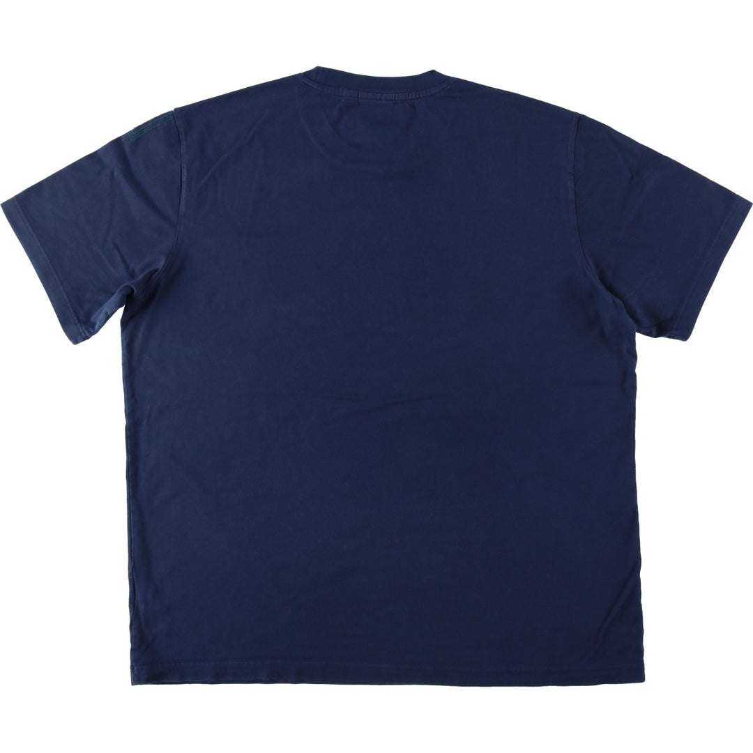 Adidas EQUIPMENT logo t-shirt, men's size XL (approx.) cotton navy blue type Vintage Second Hand