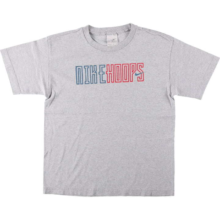 2000'S Nike sports print T-shirt, men's size S (approx.) cotton gray type Vintage Second Hand